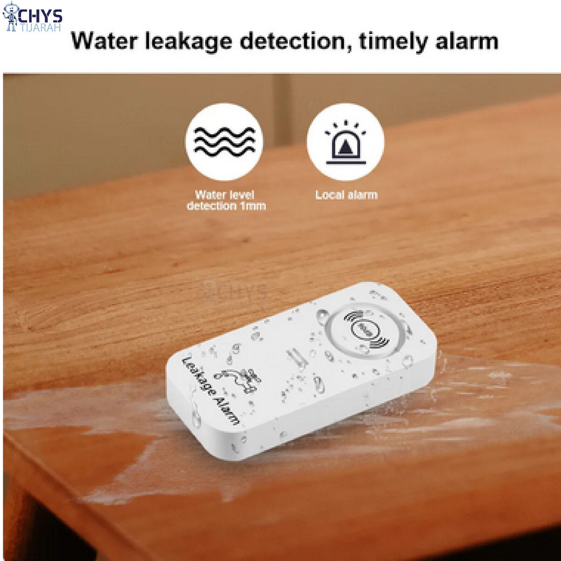 KERUI Wireless Water Sensor 90dB Alarm Water Leak Detector for Kitchen Bathroom - Chys Thijarah