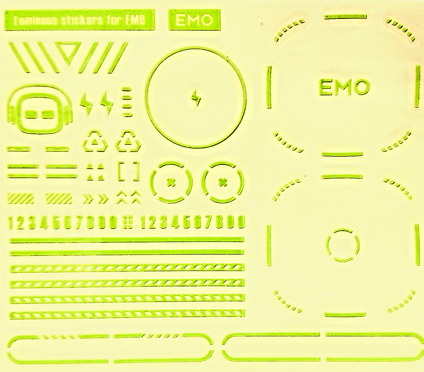 EMO Desktop robot pet toy glowing STICKERs - Chys Thijarah