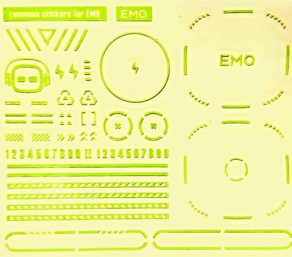 EMO Desktop robot pet toy glowing STICKERs - Chys Thijarah
