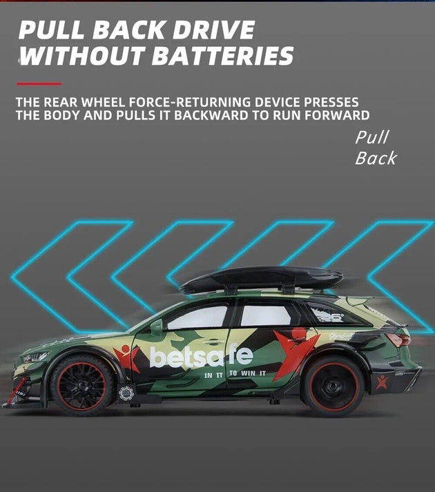 1:24 RS6 Racing Die-Cast Alloy Model Car Collectible kids gift - Chys Thijarah