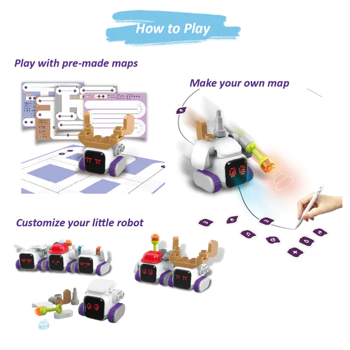 Mini Coding Robots Coding Robot for Kids – Build, Learn & Code with Botzees