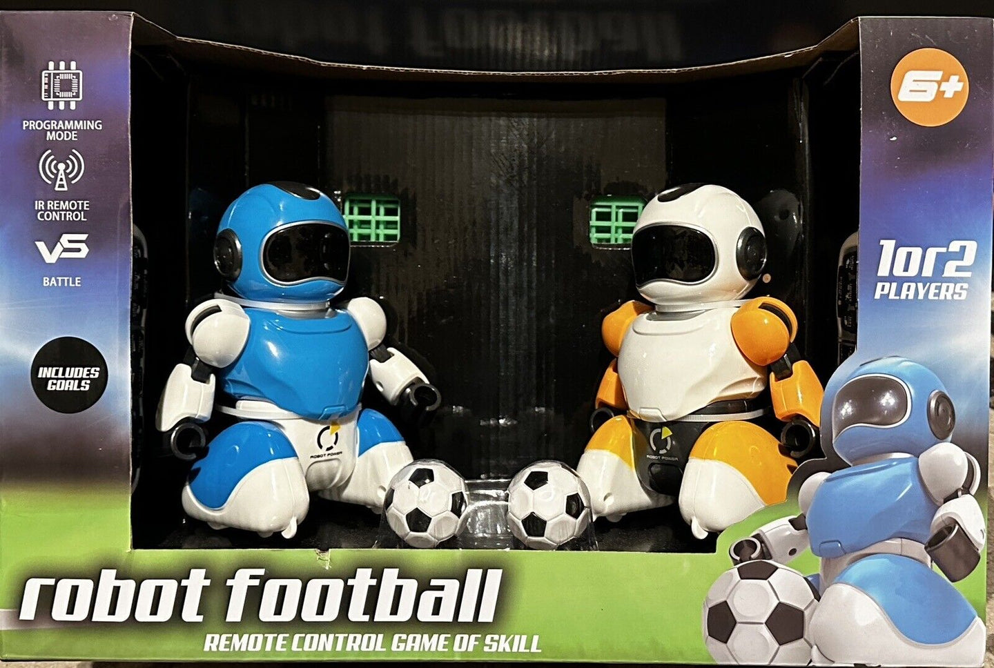 Robot Football-Remote controlled game of skill 1/2 player game - Chys Thijarah
