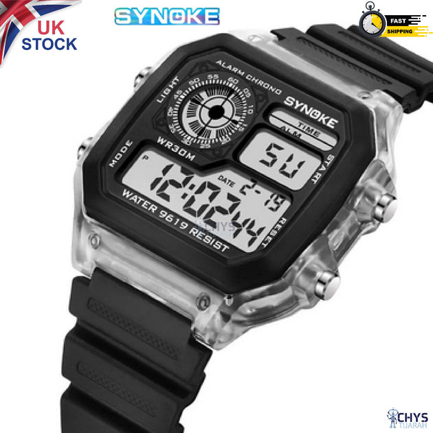 SYNOKE Digital Watches Men Sports Luminous Multifunction Waterproof Watch - Chys Thijarah