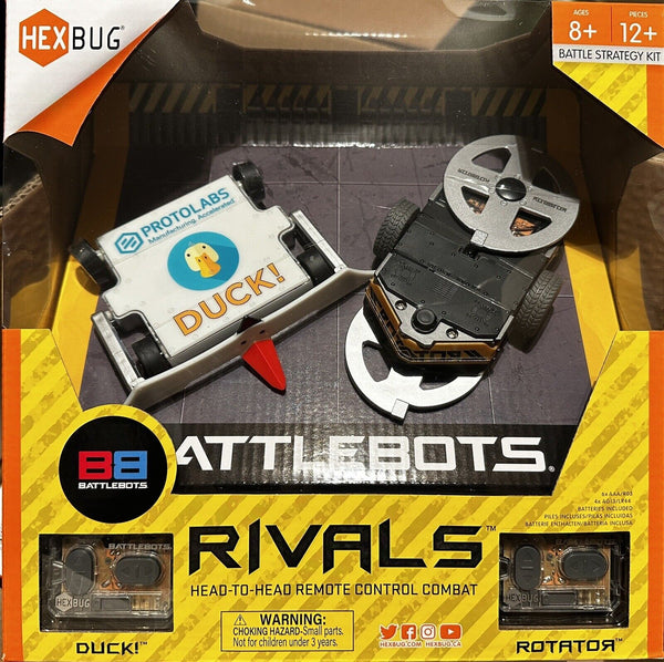 Hexbug Battle Bots War Robots Rivals Duck & Rotator Gift set for kids BNIB - Chys Thijarah