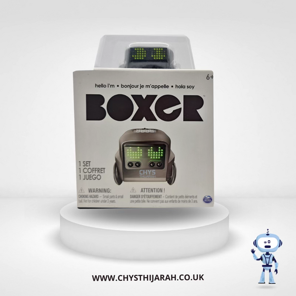 FULLY BOXED Boxer Interactive Robot with Cards +Ball + Charger + Manual EX CON - Chys Thijarah