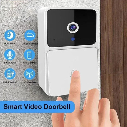 WIFI Video Doorbell Camera Wireless Night Vision Smart Home Security HD DoorBell - Chys Thijarah