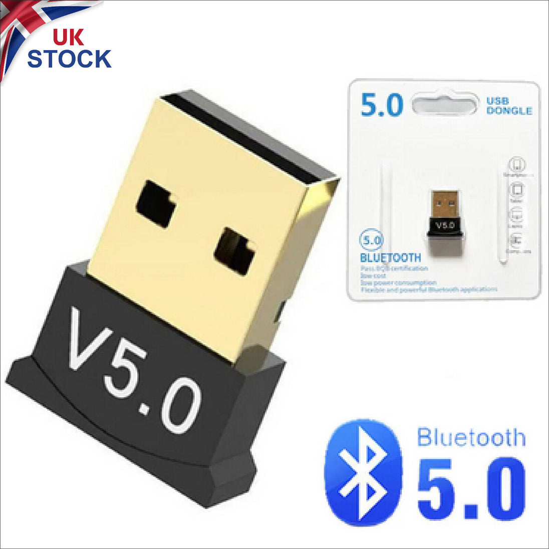 Wireless 5.0 USB Adapter for Computer PC Laptop  Receiver Audio Bluetooth Dongle - Chys Thijarah