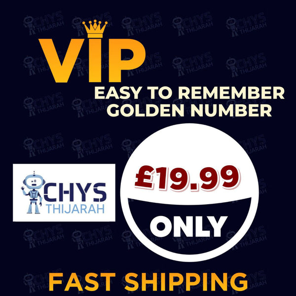 07442224747 GOLDEN VIP EASY TO REMEMBER 3 IN ONE PAYG SIM CARD - Chys Thijarah