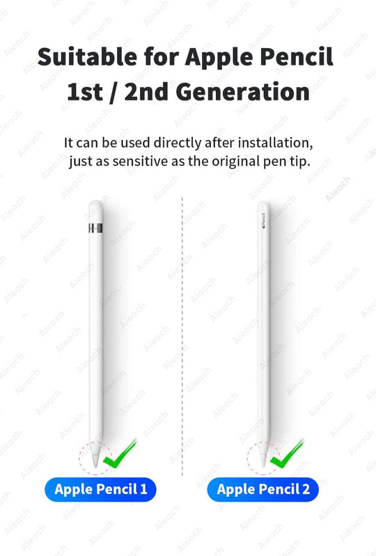 Pencil Tips For Apple Pencil 1st 2nd Generation Double Layer 2B & HB & Thin Tips - Chys Thijarah