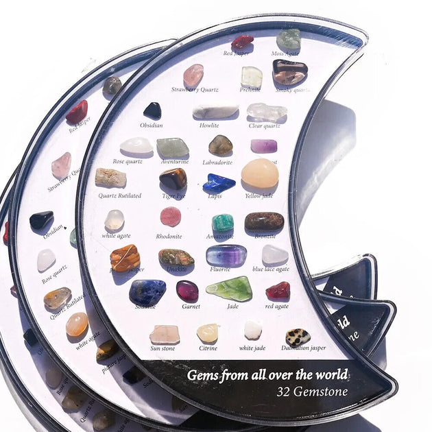 32pcs Natural Stone Collection Home Decoration Moon Set - Chys Thijarah