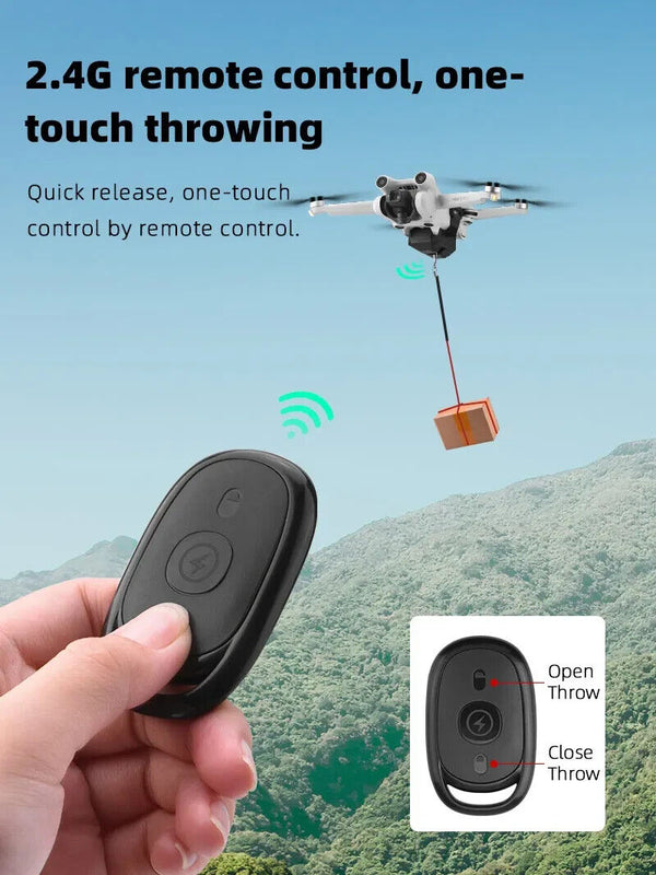 For DJI Mini 4 Pro Airdrop Payload Thrower System Release Drop Device Drone - Chys Thijarah