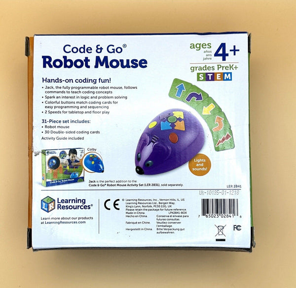 Learning Resources Code & Go Robot Mouse - 31 Pieces, Ages 4+, Coding STEM Toys - Chys Thijarah