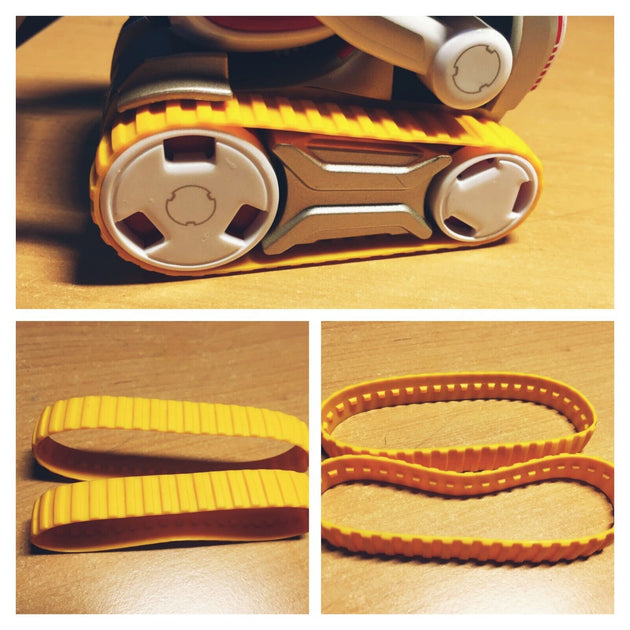 1 pair of Orange Cozmo / Vector Robot Tread - Chys Thijarah