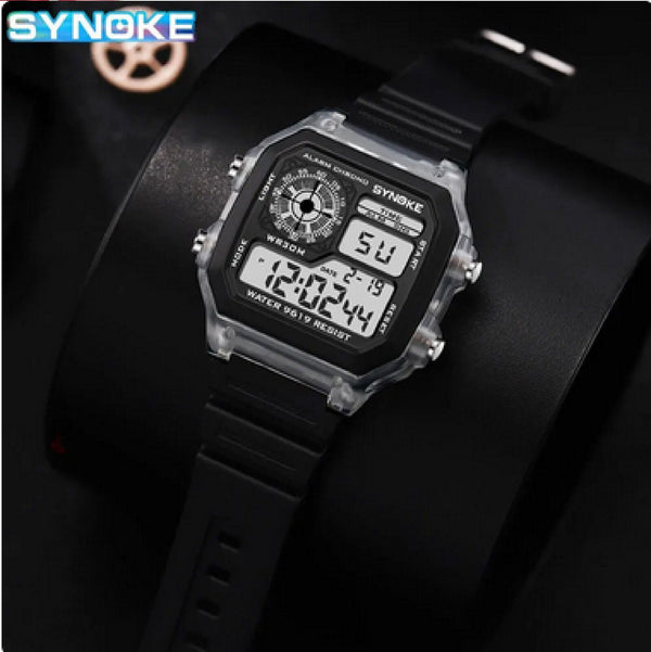 SYNOKE Digital Watches Men Sports Luminous Multifunction Waterproof Watch - Chys Thijarah