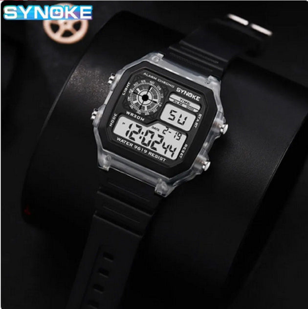 SYNOKE Digital Watches Men Sports Luminous Multifunction Waterproof Watch - Chys Thijarah