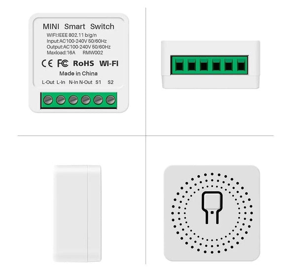 16A MINI Wifi Smart Switch Timer Wireless  Switch  Alexa Google Home- SMART LIFE - Chys Thijarah