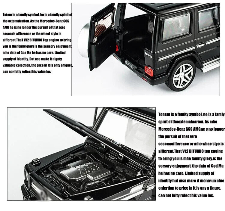 1:32 Mercedes-Benz G65 Alloy Car Model Diecast Toy Off-Road Car Acousto-optic - Chys Thijarah