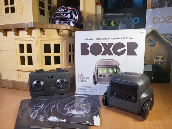Boxer Interactive Robot with Cards +Ball + Charger + Manual Excelent Condition - Chys Thijarah