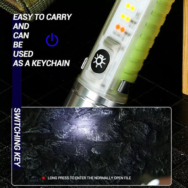 Mini powerful multi use Rechargable Flashlight - Chys Thijarah