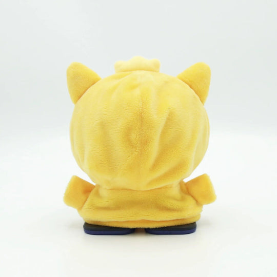 Backside of Emo ai robot pet wearing Corgi Outfit